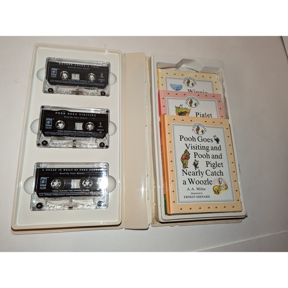 Vintage 1997 The Classic Pooh Treasury Vol 1  Hardcover Books 3 Cassettes - Picture 13 of 15